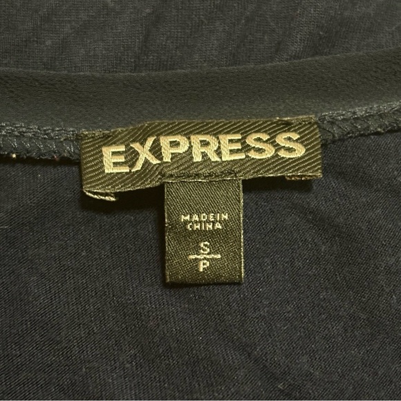 Express Navy Blue Embellished Sleeveless Tank Top - Picture 3 of 4